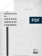 Boletín Del Grande Oriente Español. 10-9-1931