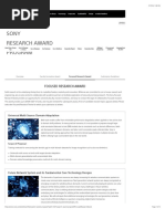 Sony Group Portal - Sony Research Award Program