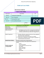 Course Syllabus For Civil Engineering and Water