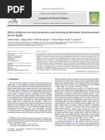 Effects of Glycerol On Water Properties and Steaming Performance of Prefermented Frozen Dough 2011