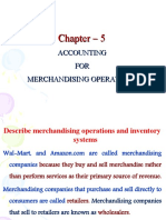 Ch-5 - ACCOUNTING FOR MERCHANDISING OPERATIONS