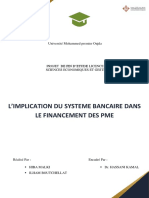 L'Implication Du Systéme Bancaire Dans Le Financement Des PME