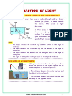 Refraction and TIR