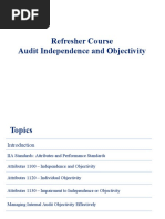 Audit Independence and Objectivity