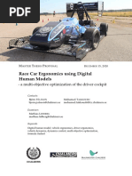 MSC - Thesis - Proposal Race Car Ergonomics Using Digital Human Models A Multi Objective Optimization of The Driver Cockpit