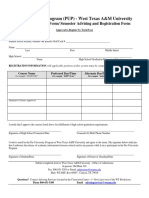 PUP Student Approval Form