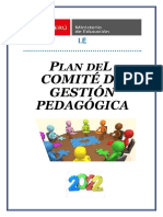 Plan de Comite de Gestión Pedagógica