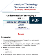 SGF212 - Roads and Curves Setting Out