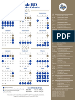 Rockdale ISD Teacher Calendar 2023-2024 School Year 