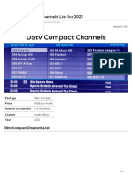 DSTV Compact Channels 2022 Dish Portal