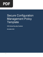 Secure Configuration ManagementPolicy Template For CIS Control 4