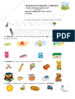 Examen de Comprensión Oral y Escrita