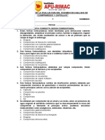 Recuperacion de La Evaluacion Del Examen de Analisis de Comprimidos y Capsulas