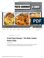 Fried Pasta Recipe - The REAL Italian Pasta Chips