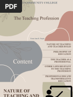 The Teaching Profession