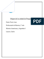 Origen de La Ciudad de Pergamino