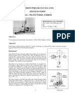 LAB SHEET For Pelton Wheel 21 Sept 2011