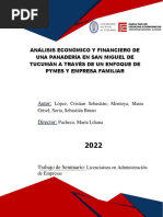 Análisis Económico y Financiero de Una Panadería en San Miguel de Tucumán A Través de Un Enfoque de Pymes y Empresa Familiar