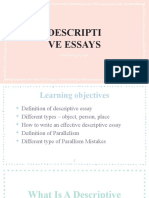 Descriptive Essay