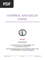 Control and Relay Panel Feb 2021