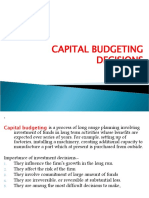 Time Value of Money &capital Budgeting Decisions