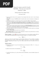 Segundo Examen Parcial (Virtual) ELT2692 - Sistemas de Control II Semestre 1-2021