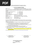 ACTA DE INICIO DE OBRA Saneamiento Concordia