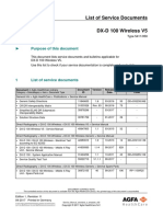 DX-D 100 Wireless V5 - List of Service Documents