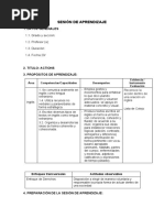 Sesión de Aprendizaje-Ingles - 19 de Abril - Actions