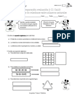 Guía de Preparación Evaluación 2 Leguaje Algebraico