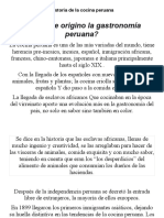 Historia de La Cocina Peruana Iam