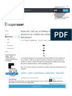 Superuser Com Questions 447155 How Do I Set Up A Hotkey or Shortcut To Rotate My