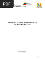 PNF Nutrición y Dietética - 2014