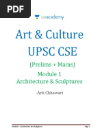 Art & Culture Upsc Cse: (Prelims + Mains) Architecture & Sculptures