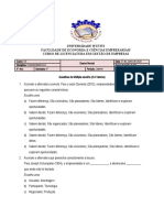 Exame de Recorrencia Empreendedorismo 27 de Junho de 2022 Laboral