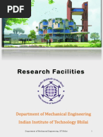 Research Facilities: Department of Mechanical Engineering Indian Institute of Technology Bhilai