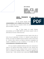 Solicita Dictar Auto Superior de No Haber Merito para Pasar A Juicio Oral