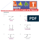 Propiedades de Los Angulos Situados Entre Paralelas para Primer Grado de Secundaria