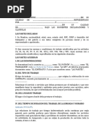 Contrato Individual de Trabajo Por Tiempo Indeterminado