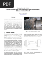 Dynamic Balancing of The Axial Compressor of A Gas Turbine