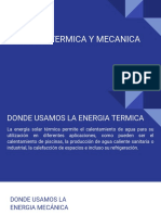 Energía Termica y Mecanica