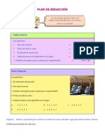 Plan de Redacción para Sexto Grado de Primaria