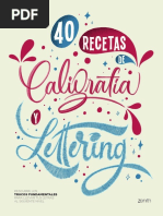 40 Recetas de Caligrafia y Lettering