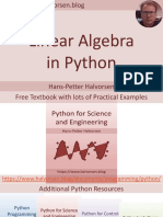 Linear Algebra in Python