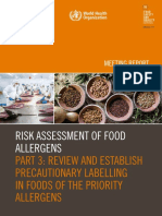 Risk Assessment of Food Allergens