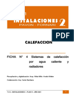 Ficha #4 Calefacción Por Agua Caliente y Radiadores 2021