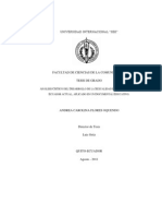 Análisis Crítico Del Desarrollo de La Sexualidad en Los Jóvenes Del Ecuador Actual Aplicado en Un Documental Educativo