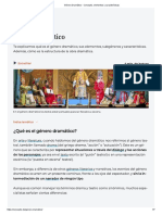 Género Dramático - Concepto, Elementos y Características