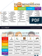 Jadual Tugas Menghidang & Kebersihan