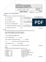 Grade 09 English 1st Term Test Paper With Answers 2019 North Western Province